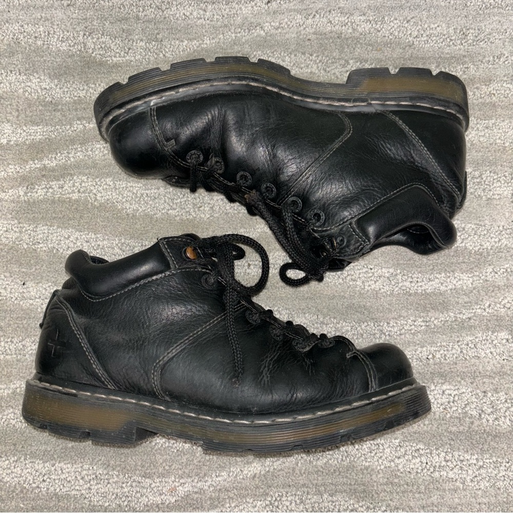 VTG Dr. Martens 11528 Chunky Black Leather Boots Grunge Y2K Men’s Sz 11